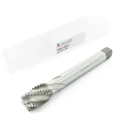Macho máquina canal helicoidal hss-e 6h m24,0 x 3,00 din376 brilhante - hb012-m24,0 prumer