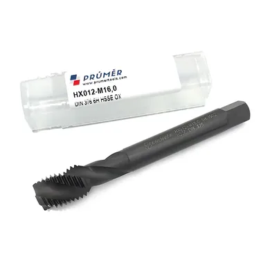 Macho máquina canal helicoidal hss-e 6h m16,0 x 2,00 din376 revenido - hx012-m16,0 prumer