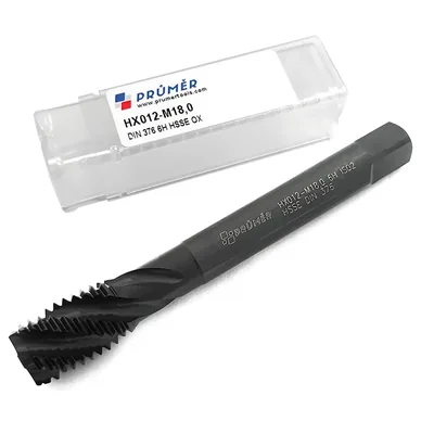 Macho máquina canal helicoidal hss-e 6h m18,0 x 2,50 din376 revenido - hx012-m18,0 prumer