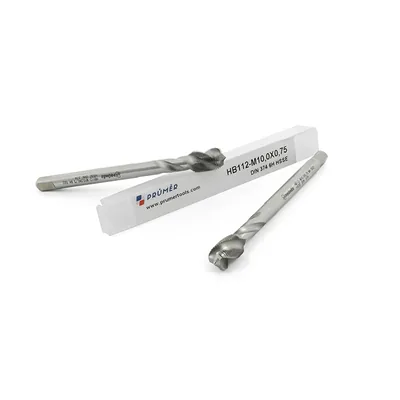 Macho máquina canal helicoidal hss-e 6h mf m10,0 x 0,75 din374 brilhante - hb112-m10,0x0,75 prumer