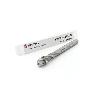 Macho máquina canal helicoidal hss-e 6h mf m12,0 x 1,00 din374 brilhante - hb112-m12,0x1,00 prumer