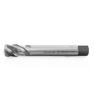 Macho máquina canal helicoidal hss-e 6h mf m22,0 x 2,00 din374 brilhante - hb112-m22,0x2,00 prumer