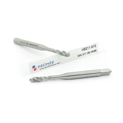 Macho máquina canal helicoidal hss-e 2b unc 1/4" x 20 tpi din371 brilhante - hb211-1/4" prumer