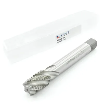Macho máquina canal helicoidal hss-e 2b unc 7/8" x 9 tpi din376 brilhante - hb212-7/8" prumer