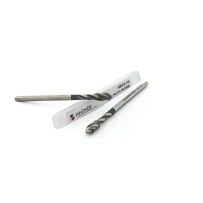 Macho máquina canal helicoidal hss-e 2b unf 1/4" x 28 tpi din374 brilhante - hb312-1/4" prumer