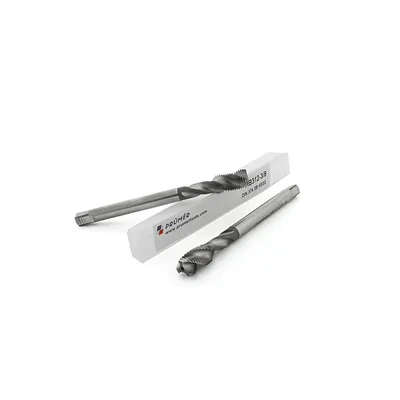 Macho máquina canal helicoidal hss-e 2b unf 3/8" x 24 tpi din374 brilhante - hb312-3/8" prumer