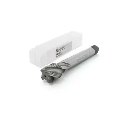Macho máquina canal helicoidal hss-e 2b unf 1" x 12 tpi din374 brilhante - hb312-1 prumer