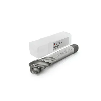 Macho máquina canal helicoidal hss-e g bsp 5/8" x 14 tpi din iso228 brilhante - hb412-5/8 prumer