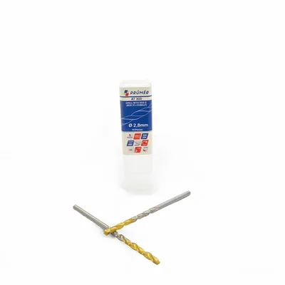 Broca hss-e m35 ø 02,80 x 061mm forma c ponta 135° cobertura tin din338 výkon - at300-0280 prumer