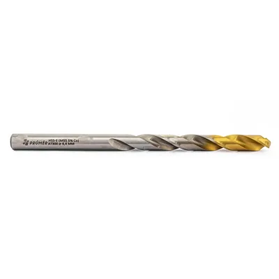 Broca hss-e m35 ø 06,40 x 101mm forma c ponta 135° cobertura tin din338 výkon - at300-0640 prumer