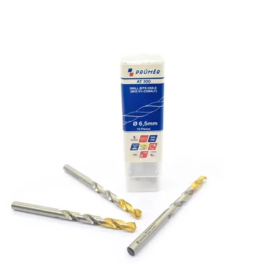 Broca hss-e m35 ø 06,50 x 101mm forma c ponta 135° cobertura tin din338 výkon - at300-0650 prumer