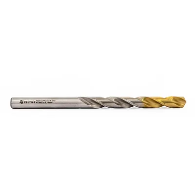 Broca hss-e m35 ø 06,70 x 101mm forma c ponta 135° cobertura tin din338 výkon - at300-0670 prumer