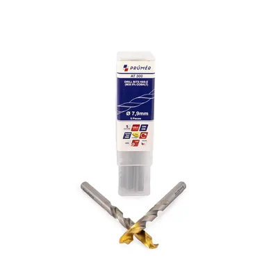 Broca hss-e m35 ø 07,90 x 117mm forma c ponta 135° cobertura tin din338 výkon - at300-0790 prumer