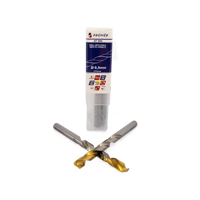 Broca hss-e m35 ø 08,90 x 125mm forma c ponta 135° cobertura tin din338 výkon - at300-0890 prumer