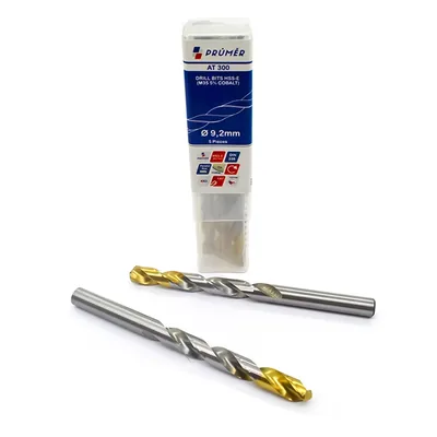 Broca hss-e m35 ø 09,20 x 125mm forma c ponta 135° cobertura tin din338 výkon - at300-0920 prumer