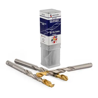 Broca hss-e m35 ø 10,10 x 133mm forma c ponta 135° cobertura tin din338 výkon - at300-1010 prumer
