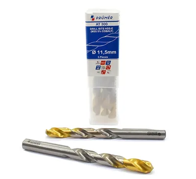 Broca hss-e m35 ø 11,20 x 142mm forma c ponta 135° cobertura tin din338 výkon - at300-1120 prumer