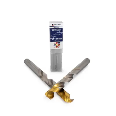 Broca hss-e m35 ø 12,90 x 151mm forma c ponta 135° cobertura tin din338 výkon - at300-1290 prumer