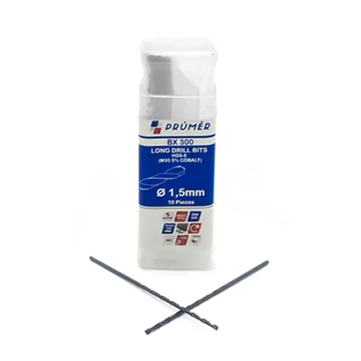 Broca hss-e m35 longa ø 01,50 x 070mm revenida a vapor din340 výkon - bx300-0150 prumer