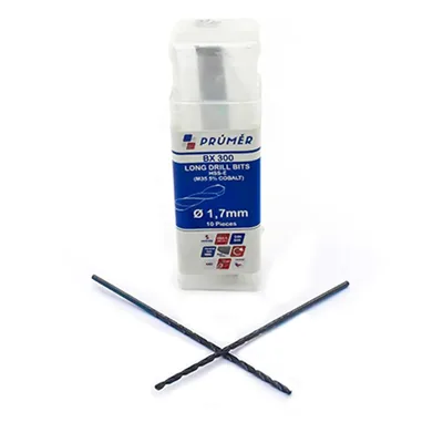 Broca hss-e m35 longa ø 01,70 x 076mm revenida a vapor din340 výkon - bx300-0170 prumer