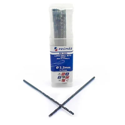 Broca hss-e m35 longa ø 02,20 x 090mm revenida a vapor din340 výkon - bx300-0220 prumer