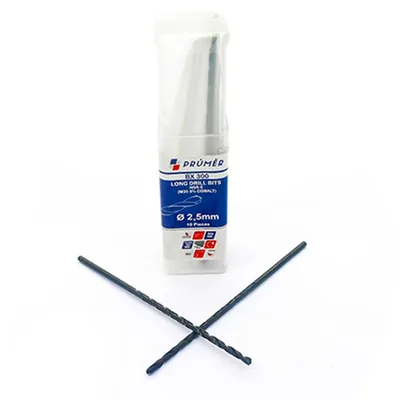 Broca hss-e m35 longa ø 02,50 x 095mm revenida a vapor din340 výkon - bx300-0250 prumer