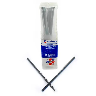 Broca hss-e m35 longa ø 02,80 x 100mm revenida a vapor din340 výkon - bx300-0280 prumer