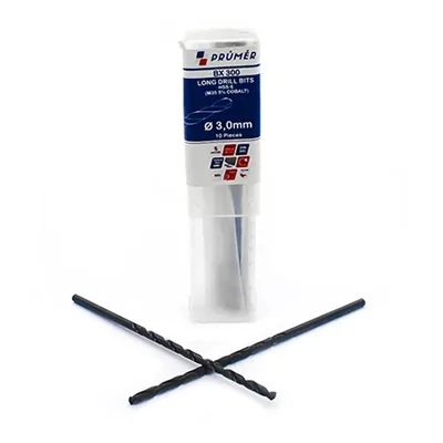 Broca hss-e m35 longa ø 03,00 x 100mm revenida a vapor din340 výkon - bx300-0300 prumer