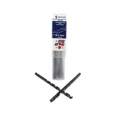 Broca hss-e m35 longa ø 05,70 x 139mm revenida a vapor din340 výkon - bx300-0570 prumer