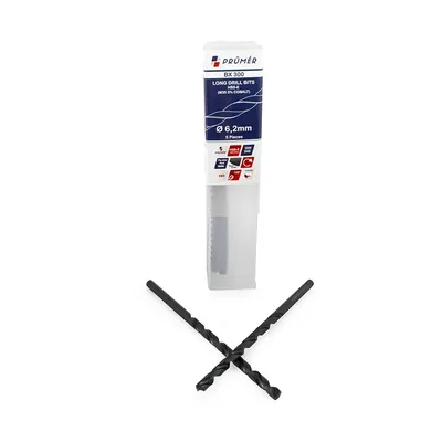 Broca hss-e m35 longa ø 06,20 x 148mm revenida a vapor din340 výkon - bx300-0620 prumer