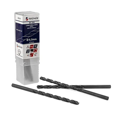 Broca hss-e m35 longa ø 06,50 x 148mm revenida a vapor din340 výkon - bx300-0650 prumer
