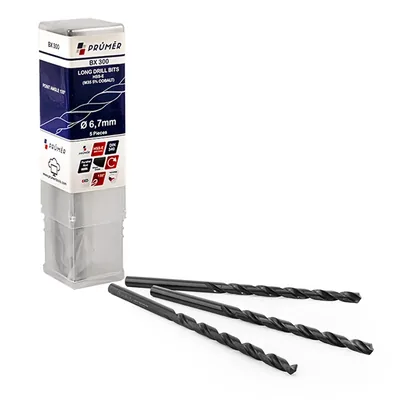Broca hss-e m35 longa ø 06,70 x 148mm revenida a vapor din340 výkon - bx300-0670 prumer