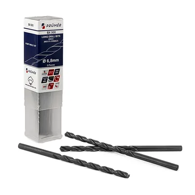 Broca hss-e m35 longa ø 06,80 x 156mm revenida a vapor din340 výkon - bx300-0680 prumer