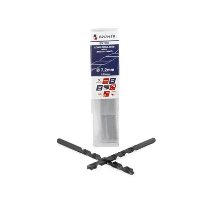Broca hss-e m35 longa ø 07,20 x 156mm revenida a vapor din340 výkon - bx300-0720 prumer
