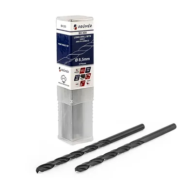 Broca hss-e m35 longa ø 08,50 x 165mm revenida a vapor din340 výkon - bx300-0850 prumer