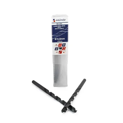 Broca hss-e m35 longa ø 08,80 x 175mm revenida a vapor din340 výkon - bx300-0880 prumer