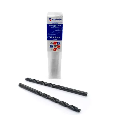 Broca hss-e m35 longa ø 09,50 x 175mm revenida a vapor din340 výkon - bx300-0950 prumer