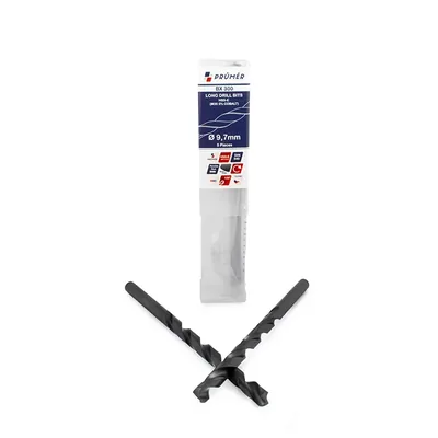 Broca hss-e m35 longa ø 09,70 x 184mm revenida a vapor din340 výkon - bx300-0970 prumer