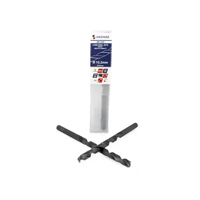 Broca hss-e m35 longa ø 10,20 x 184mm revenida a vapor din340 výkon - bx300-1020 prumer