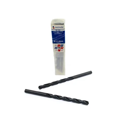 Broca hss-e m35 longa ø 11,00 x 195mm revenida a vapor din340 výkon - bx300-1100 prumer
