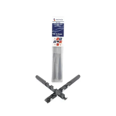 Broca hss-e m35 longa ø 12,50 x 205mm revenida a vapor din340 výkon - bx300-1250 prumer