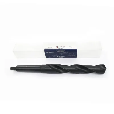 Broca hss-e m35 haste cônica cm3 ø 27,00 x 291mm revenida a vapor din345 výkon - dx300-2700 prumer