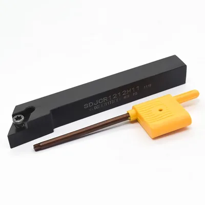 Suporte externo de torno sdjcr 1212 h11 para inserto dcmt 11 - dry cut