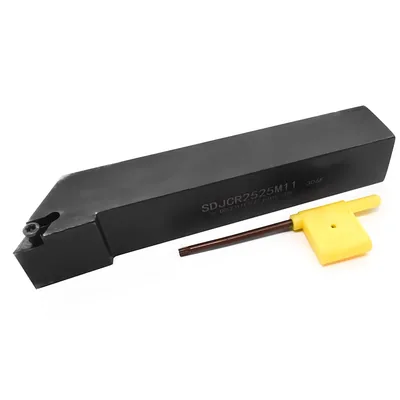 Suporte externo de torno sdjcr 2525 m11 para inserto dcmt 11 - dry cut