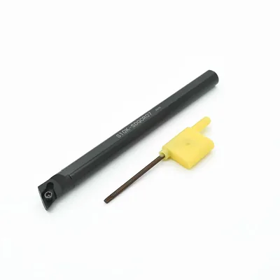 Suporte interno de torno s10k sdqcr 07 para inserto dcmt 07 - dry cut