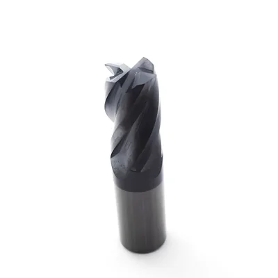 Fresa metal duro 45hrc reta 4 cortes ø 25,0 - 100 - 45,0mm h25 curta tialn - guran