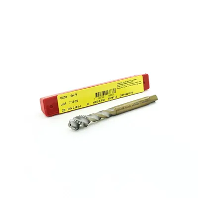 Macho máquina canal helicoidal hss-e 2b unf 7/16" x 20 tpi brilhante din2184-1 - ex30 dormer