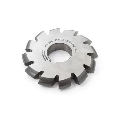 Fresa hss para engrenagens de corrente 09,525mm - número 2 para 10 a 13 dentes - 2701 indaço