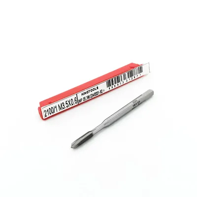 Macho máquina ponta helicoidal hss m04,0 x 0,70 cobertura tin din371 - 2100/1 king tools