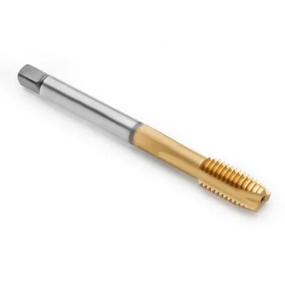 Macho máquina ponta helicoidal hss m03,5 x 0,60 cobertura tin din371 - 2100/1 king tools